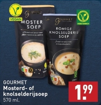 Aanbieding: GOURMET Mosterd- of knolselderijsoep