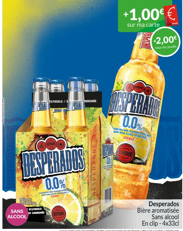 Offre: Desperados Bière aromatisée Sans alcool