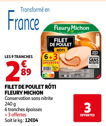 Promotie: Filet de poulet rôti