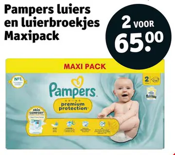 Aanbieding: Pampers luiers en luierbroekjes Maxipack