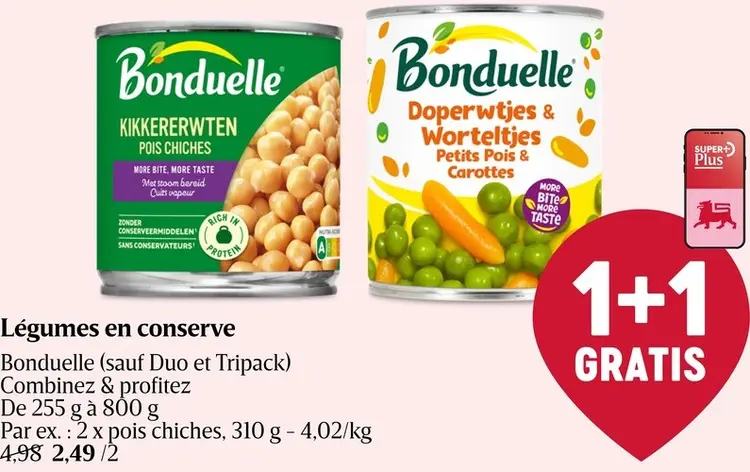 Offre: Légumes en conserve