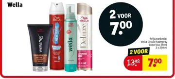 Aanbieding: Wella Deluxe haarspray Luxurious Shine