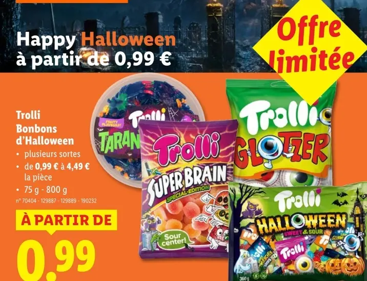 Offre: Bonbons d'Halloween