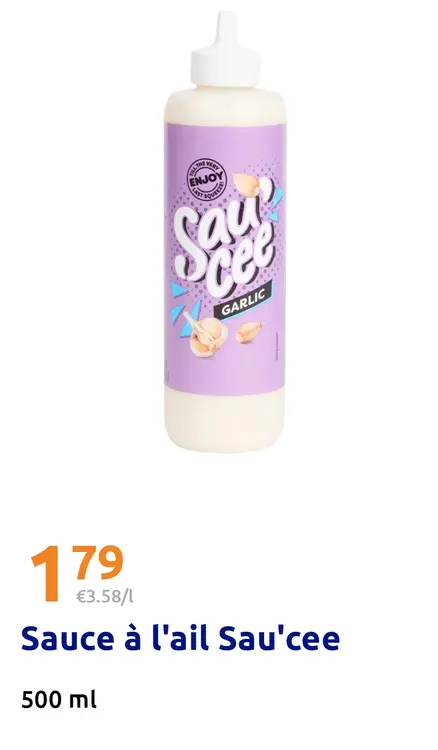 Offre: Sauce à l'ail Sau'cee