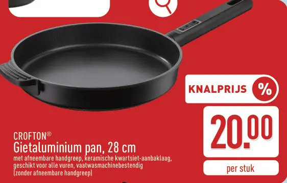 Promotie: Gietaluminium pan, 28 cm