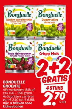 Aanbieding: Bonduelle groente