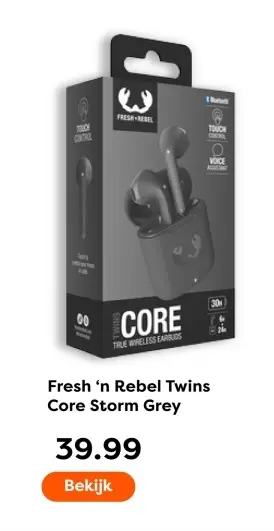 Aanbieding: Fresh 'n Rebel Twins Core Storm Grey