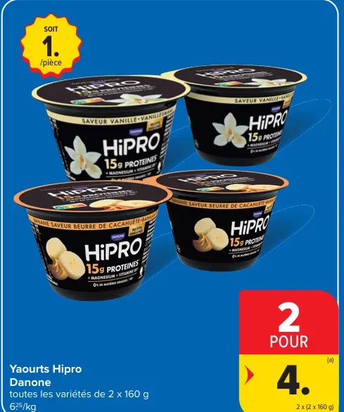 Offre: Yaourts Hipro