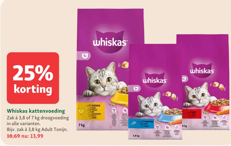 Aanbieding: Whiskas kattenvoeding