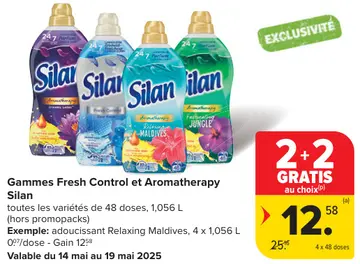Offre: Gammes Fresh Control et Aromatherapy Silan