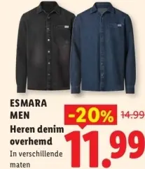 Aanbieding: Heren denim overhemd