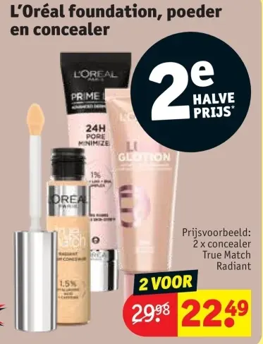 Promotie: foundation, poeder en concealer