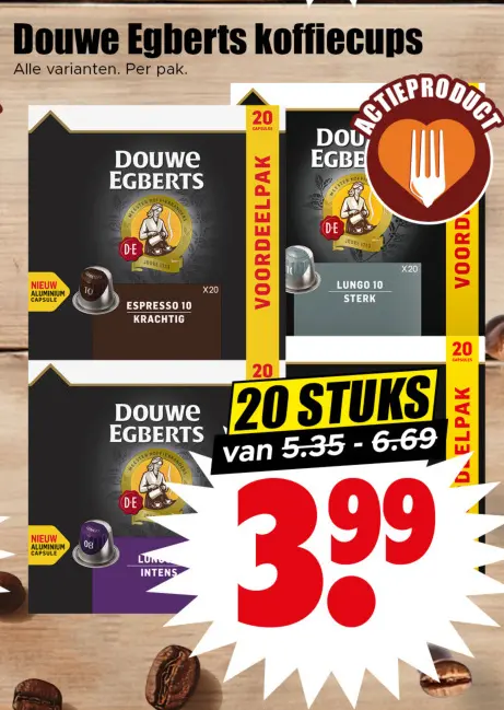 Aanbieding: Douwe Egberts koffiecups
