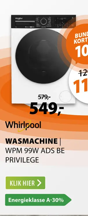 Aanbieding: Whirlpool WPM 99W ADS BE Privilege Wit