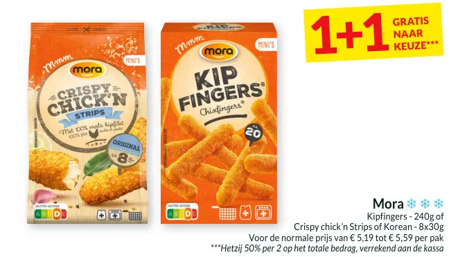 Promotie: Kipfingers, Crispy chick'n Strips of Korean