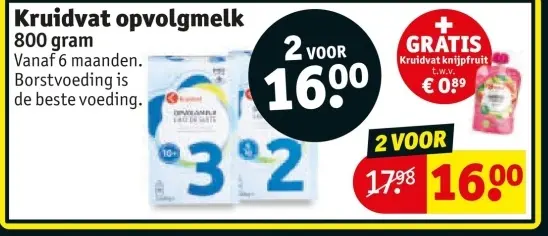 Aanbieding: Kruidvat opvolgmelk