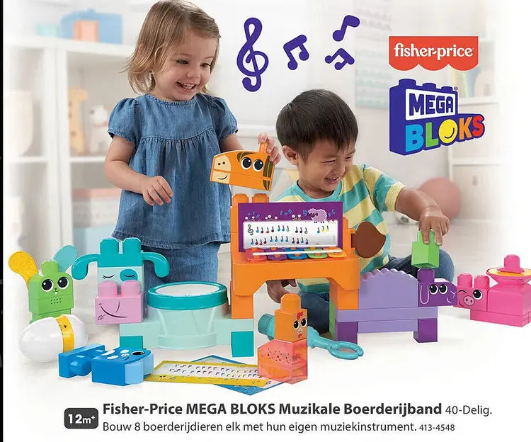 Aanbieding: MEGA BLOKS Muzikale Boerderijband