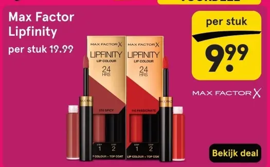Aanbieding: Max Factor Lipfinity