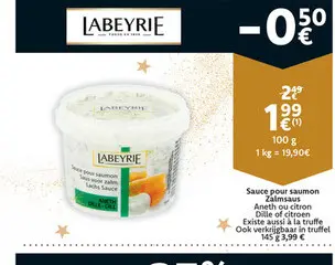 Promotie: Sauce pour saumon