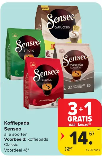 Promotie: Koffiepads