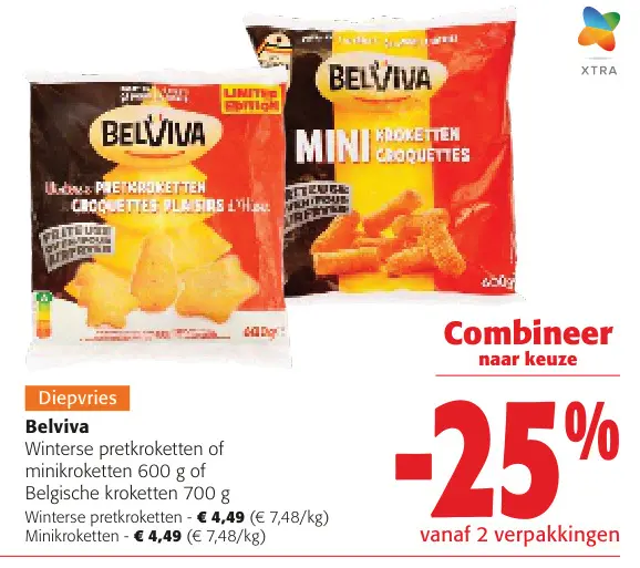 Promotie: Winterse pretkroketten of minikroketten of Belgische kroketten