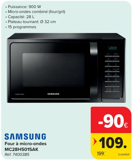 Offre: Four à micro-ondes MC28H5015AK