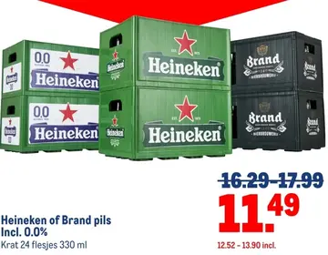Aanbieding: Heineken of Brand pils