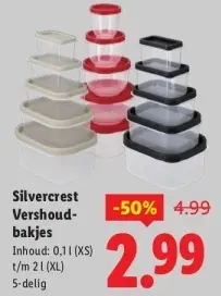 Aanbieding: Vershoudbakjes