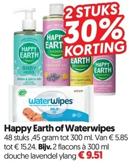 Aanbieding: Happy Earth of Waterwipes