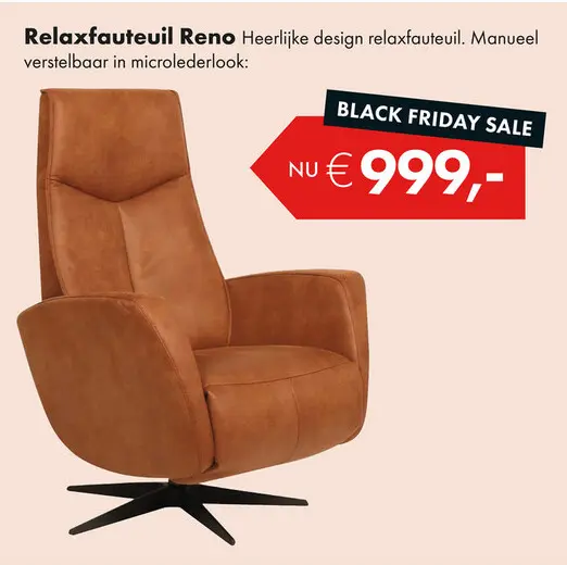 Aanbieding: Reno relaxfauteuil