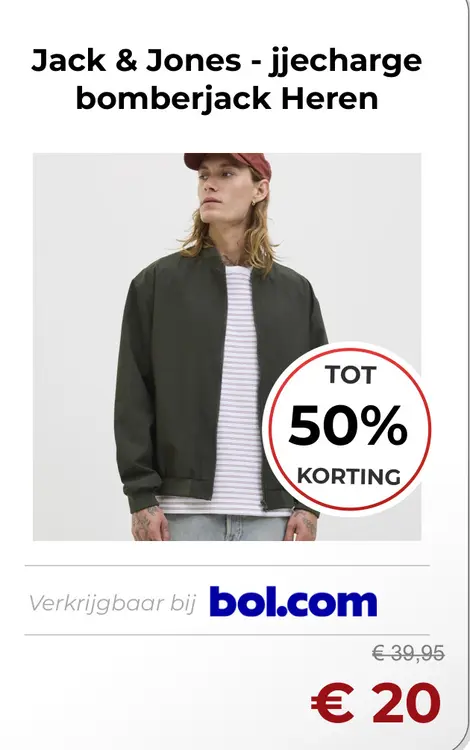 Aanbieding: Bomberjack Heren