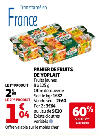 Offre: Panier de fruits