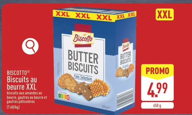 Offre: Biscuits au beurre XXL
