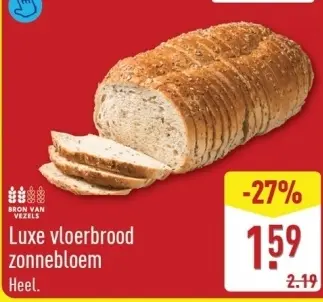 Aanbieding: Luxe vloerbrood zonnebloem