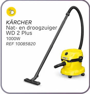 Aanbieding: Kärcher nat-en droogzuiger wd 2 plus 1000w