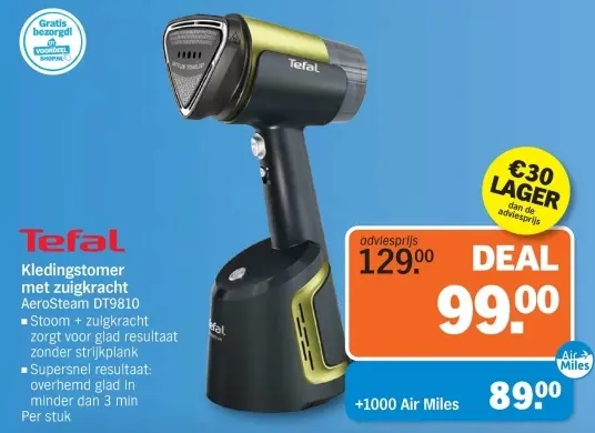 Aanbieding: Kledingstomer met zuigkracht AeroSteam DT9810