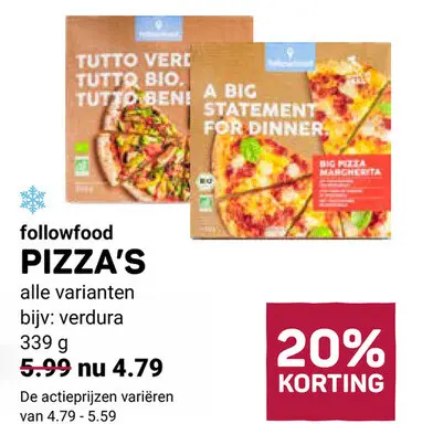 Aanbieding: Pizza's