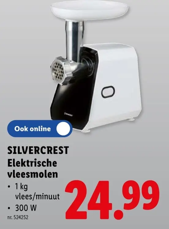 Promotie: SILVERCREST Elektrische vleesmolen