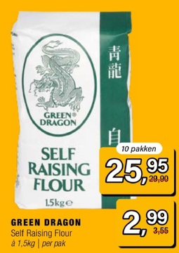 Aanbieding: GREEN DRAGON Self Raising Flour