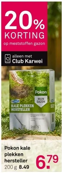 Aanbieding: Kale plekken hersteller