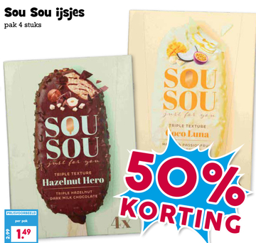 Aanbieding: Sou Sou ijsjes