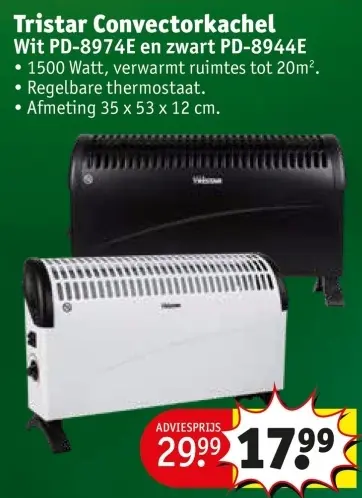 Promotie: Convectorkachel