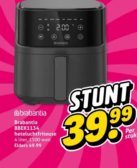 Aanbieding: heteluchtfriteuse