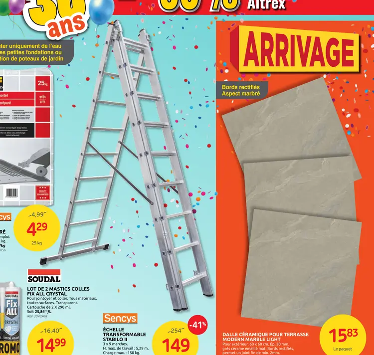 Offre: Échelle transformable stabilo ii