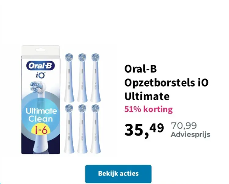 Aanbieding: Opzetborstels iO Ultimate