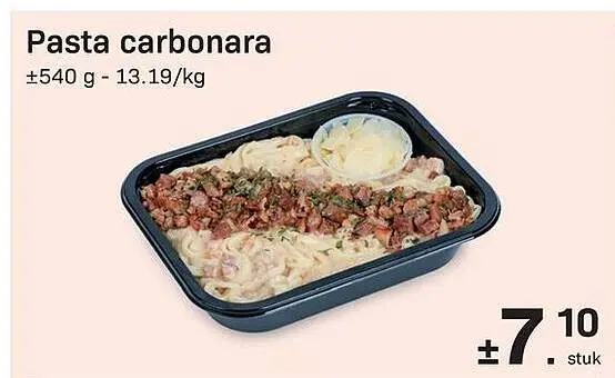 Promotie: Pasta carbonara