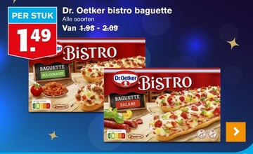 Aanbieding: Dr. Oetker bistro baguette