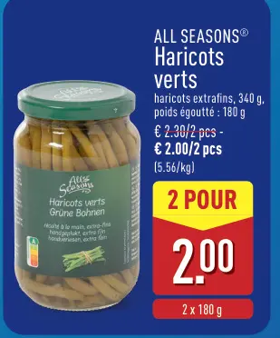 Offre: Haricots verts