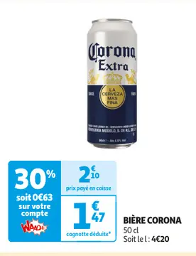 Offre: BIÈRE CORONA