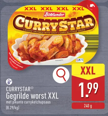 Promotie: Gegrilde worst XXL